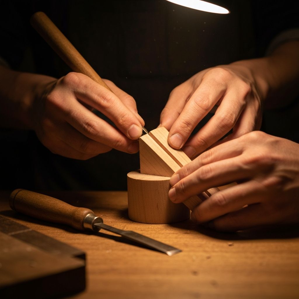 Rzemieślnik tworzący unikalne wyroby ręczne